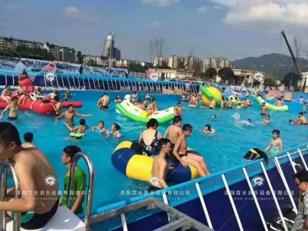 将乐水上乐园支架泳池