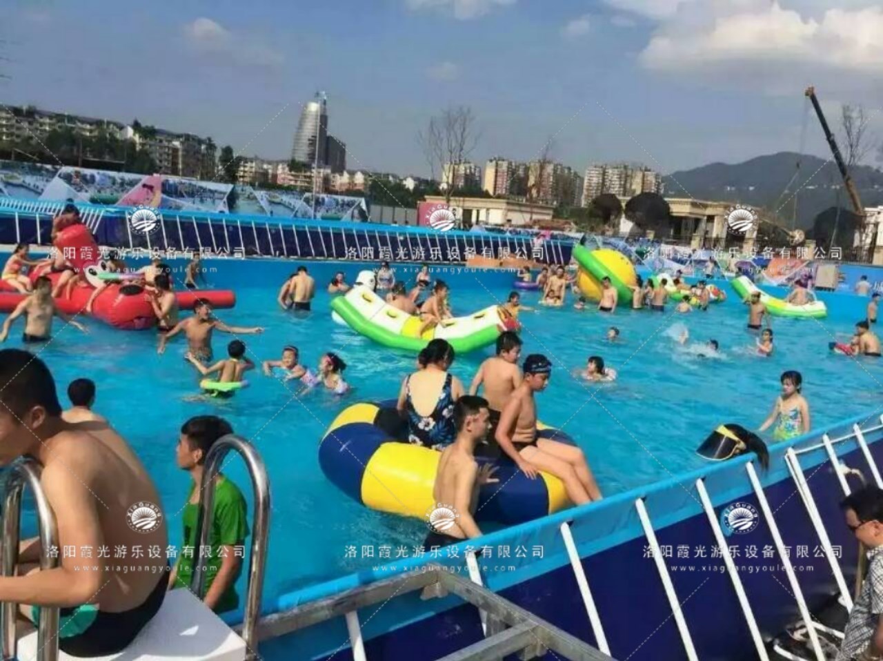 将乐支架泳池